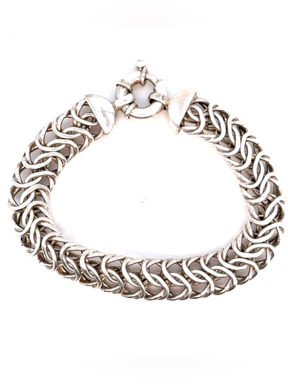 Sterling‎ Silver 925 Byzantine Chain Bracelet